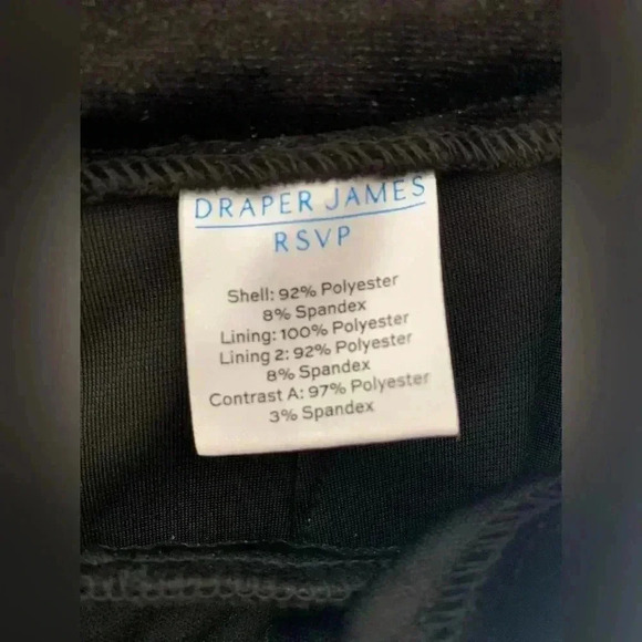 Woman’s Draper James Black Velvet Sequined Accent Holiday Workwear Pants Size 12 - Picture 13 of 13